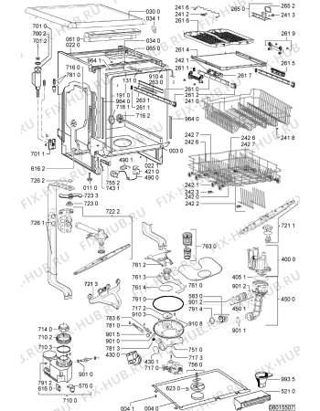 Взрыв-схема посудомоечной машины Bauknecht GSF 190 POWER IN - Схема узла