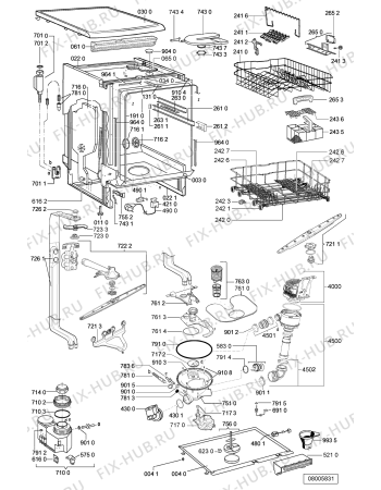 Схема №4 ADP 6937 IX PC с изображением Модуль (плата) управления для посудомойки Whirlpool 481221838636