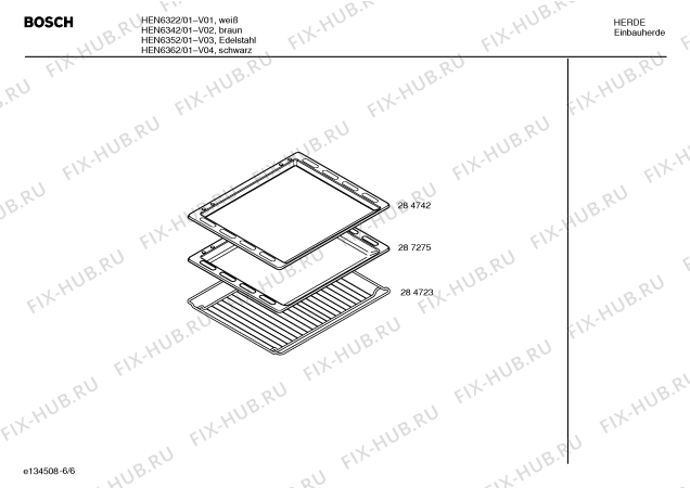Схема №5 HEN3463 с изображением Ручка конфорки для плиты (духовки) Bosch 00180837