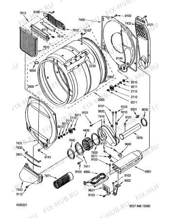 Схема №3 AWG846 3R LER 5437 JQ с изображением Провод для электросушки Whirlpool 481232118151