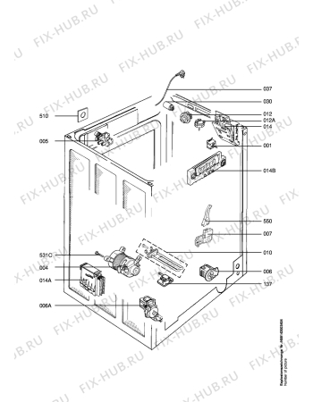 Взрыв-схема стиральной машины Electrolux EWF1870 - Схема узла Electrical equipment 268