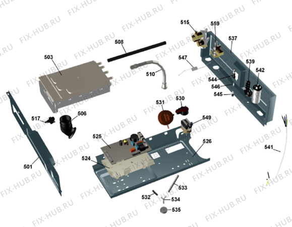 Взрыв-схема стиральной машины Gorenje WE50 ATDK valve (900003562, WMC55DK) - Схема узла 05