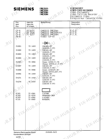 Схема №28 FM626K4 с изображением Инструкция по эксплуатации для жк-телевизора Siemens 00530565