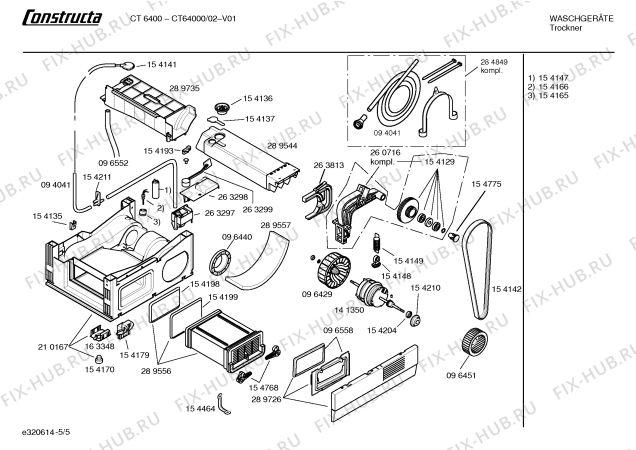Схема №4 CT64000 CT6400 с изображением Панель управления для сушилки Bosch 00295170