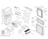 Схема №3 KKF28922TI с изображением Дверь для холодильника Bosch 00711086