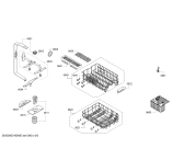 Схема №6 SPS40E58EU с изображением Передняя панель для посудомоечной машины Bosch 11011083