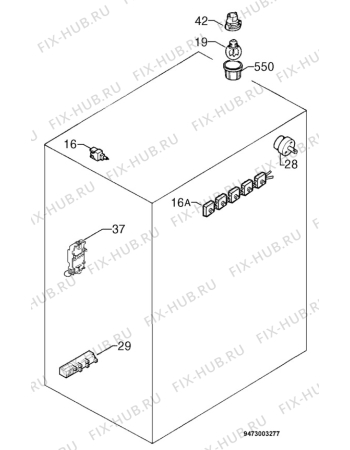 Взрыв-схема плиты (духовки) Electrolux EK9714X - Схема узла Electrical equipment 268