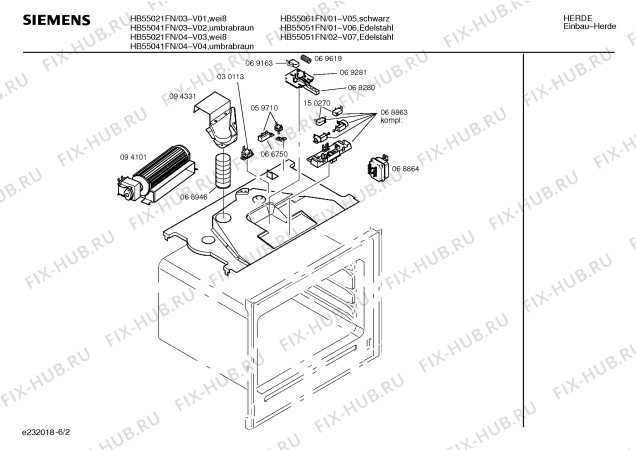 Схема №4 HB55021FN с изображением Инструкция по эксплуатации для электропечи Siemens 00519646