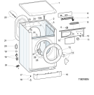 Схема №2 EWC61051SEG (F155177) с изображением Пластина для стиральной машины Indesit C00522052