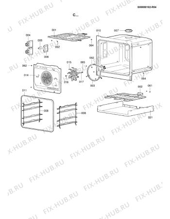 Схема №6 BTG 7602/1 D IN с изображением Противень (решетка) для духового шкафа Whirlpool 482000006095