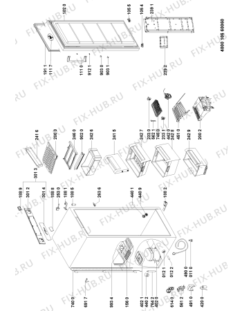 Схема №1 WVE1883NFTS (F090756) с изображением Подставка для холодильника Indesit C00323733