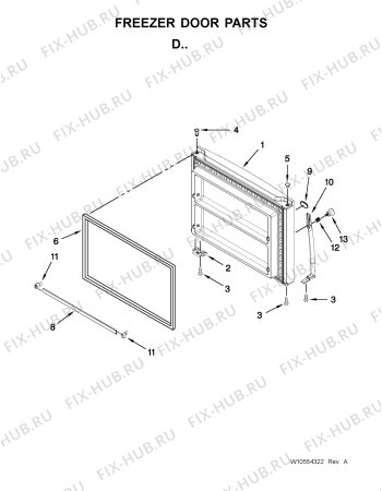 Схема №5 5VWT59SFYF с изображением Электролиния для холодильника Whirlpool 482000013522