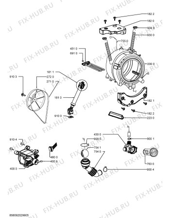 Схема №2 FL 1469 с изображением Микромодуль для стиралки Whirlpool 481010442714