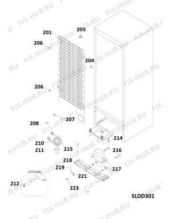 Схема №3 F2DS2301207 (F081920) с изображением Поверхность для холодильника Indesit C00294670