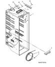 Схема №7 5MSF25N4FG с изображением Уплотнитель (прокладка) для холодильной камеры Whirlpool 482000099666