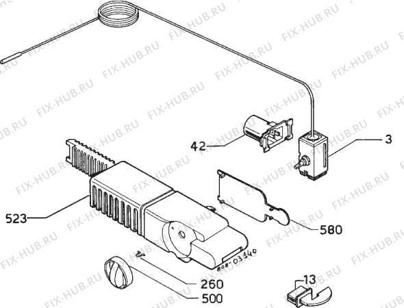 Взрыв-схема холодильника Frigidaire FI3250BF - Схема узла Diffusor