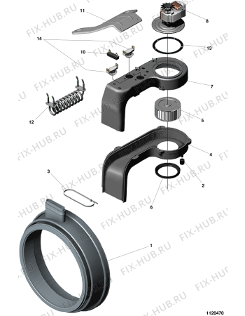 Схема №1 WDS1040TXR (F014715) с изображением Декоративная панель для стиральной машины Indesit C00050619