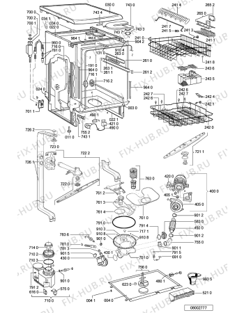 Схема №2 ADP 5553/1 WH с изображением Панель для посудомоечной машины Whirlpool 481245371982