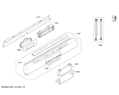 Схема №4 SN45T280SK с изображением Передняя панель для посудомоечной машины Siemens 00672690