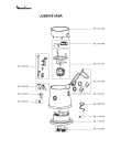 Схема №2 JU500160/A90 с изображением Контейнер для электросоковыжималки Moulinex SS-192329
