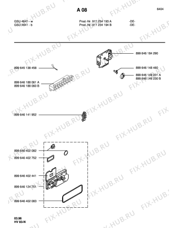 Взрыв-схема посудомоечной машины Zanker GSU 4641B  -D- - Схема узла Section1