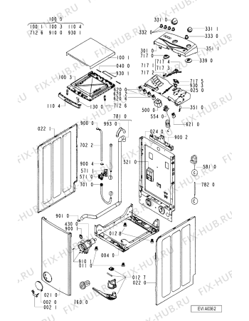 Схема №2 AWT 2289 с изображением Декоративная панель для стиральной машины Whirlpool 481245213321