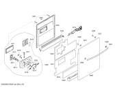 Схема №5 SHX45M05UC с изображением Внешняя дверь для посудомойки Bosch 00244877