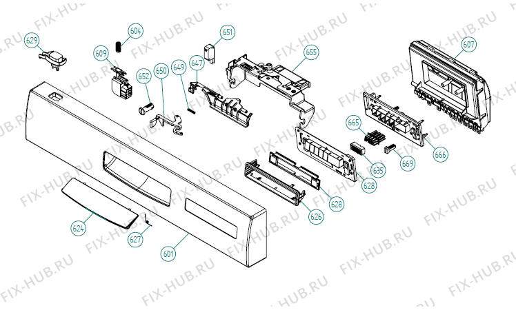 Взрыв-схема посудомоечной машины Asko D5155 XXL NO   -White Bi Soft (337719, DW70.5) - Схема узла 06