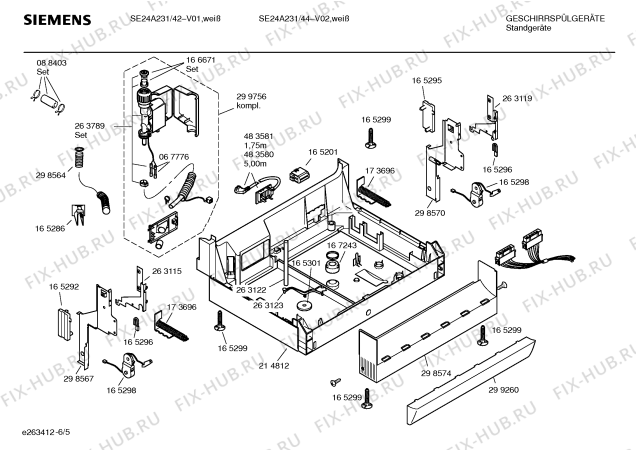 Схема №4 SGS43A92 с изображением Краткая инструкция для посудомойки Siemens 00585878