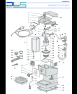 Схема №1 EC155 с изображением Панель для электрокофемашины DELONGHI 7132103000
