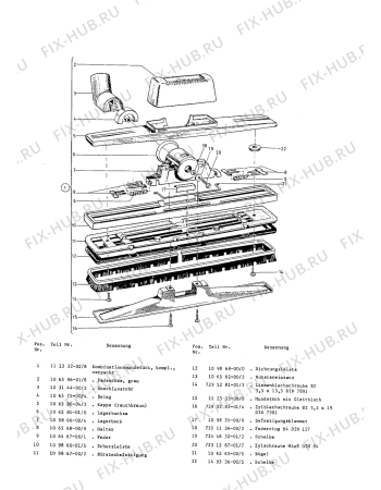 Взрыв-схема пылесоса Electrolux Z319 - Схема узла Section 2