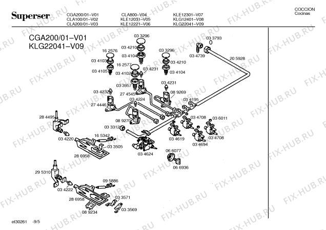 Схема №7 KLE12221 с изображением Устройство поджига для духового шкафа Bosch 00093345