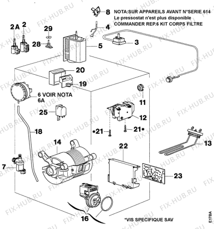 Взрыв-схема стиральной машины Zanussi TL882V - Схема узла Electrical equipment