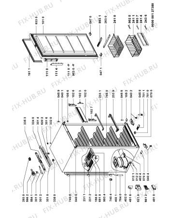 Схема №1 073/676 с изображением Другое для холодильника Whirlpool 481231038373