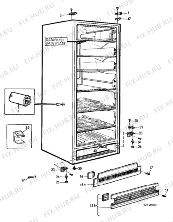 Взрыв-схема холодильника Arthur Martin 808.29 - Схема узла C10 Cabinet