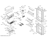 Схема №4 KGN57PW36N с изображением Дверь для холодильной камеры Bosch 00713912