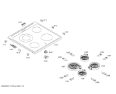 Схема №3 HLN423020E с изображением Стеклокерамика для электропечи Bosch 00244235