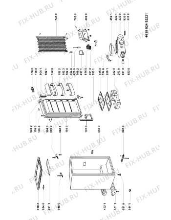 Схема №1 ARC08501 (F091181) с изображением Преобразователь для холодильной камеры Indesit C00326755