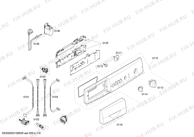 Схема №2 WFL1800AU sportline с изображением Ручка для стиральной машины Bosch 00489698