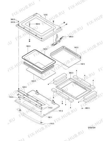 Схема №5 BMHP 4006 WH с изображением Указатель для электропечи Whirlpool 481241378509