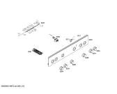 Схема №3 FRS5010WML с изображением Панель управления для плиты (духовки) Bosch 00679601