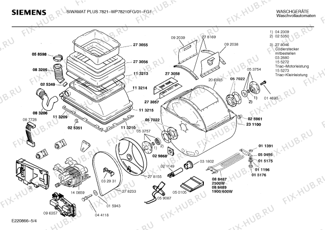 Схема №3 WP78210FG SIWAMAT PLUS 7821 с изображением Панель управления для стиралки Siemens 00285699