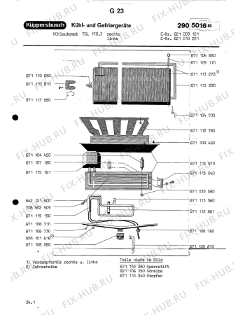 Взрыв-схема холодильника Aeg TISCHKSCH TSL170 3RE - Схема узла Section2