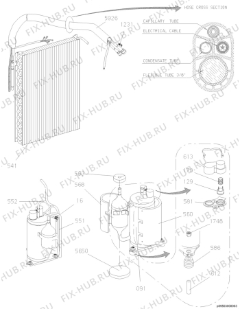 Взрыв-схема кондиционера Electrolux EBM1500QC - Схема узла Section 2