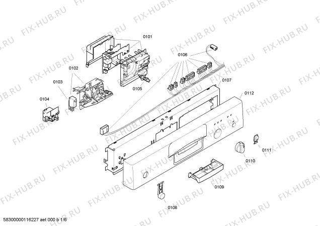 Схема №5 SGS43E18TR с изображением Ручка выбора программ для посудомойки Bosch 00429120
