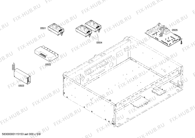 Схема №7 PDR364GLZS с изображением Линза для плиты (духовки) Bosch 00418287
