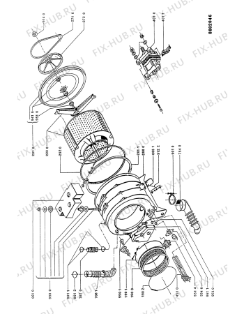 Схема №2 W100 (F092415) с изображением Декоративная панель для стиралки Indesit C00342600