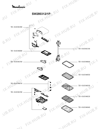 Схема №1 SW280241/1P с изображением Микротермостат для вафельницы (бутербродницы) Moulinex TS-01034870
