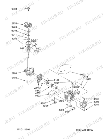 Схема №8 4PWTW5905SG0 с изображением Переключатель для стиральной машины Whirlpool 480110100203