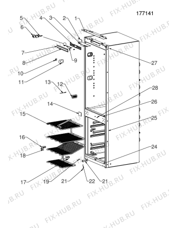 Взрыв-схема холодильника Electrolux IK30311RE - Схема узла Electrical equipment 268